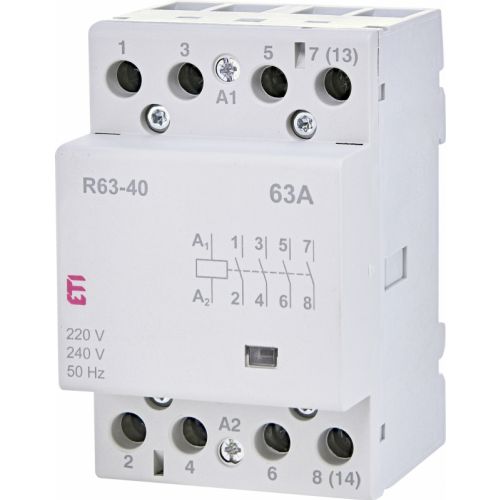 Stycznik modułowy 40A 4R 3M 4P  RD 40-04-24V AC/DC 002464025 ETI - 5513_MIDDLE_photo - m/23208395/5513-middle-photo.jpg