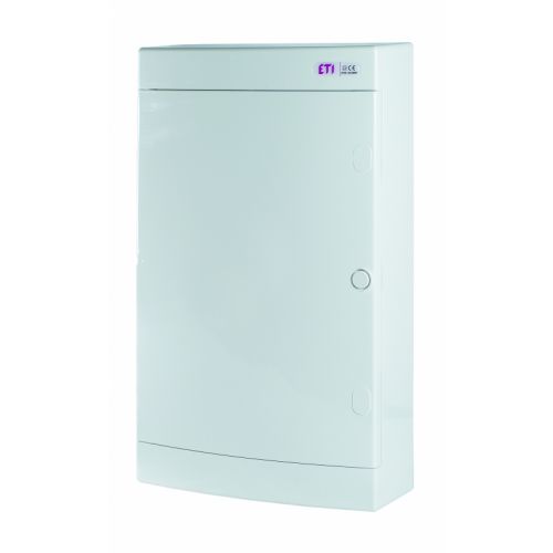 Rozdzielnica natynkowa 3x12 IP40 wyposażona w płytę i gniazdko ECT36PO MEDIA 001101303 ETI - 001101303_MIDDLE_photo - m/23223302/001101303-middle-photo.jpg