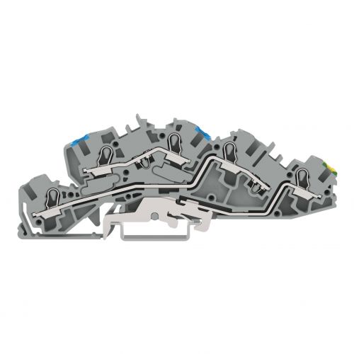 Piętrowa złączka instalacyjna z otworem montażowym 4mm2 szara /50szt./ WAGO - 9458725 - m/23293098/9458725.jpg