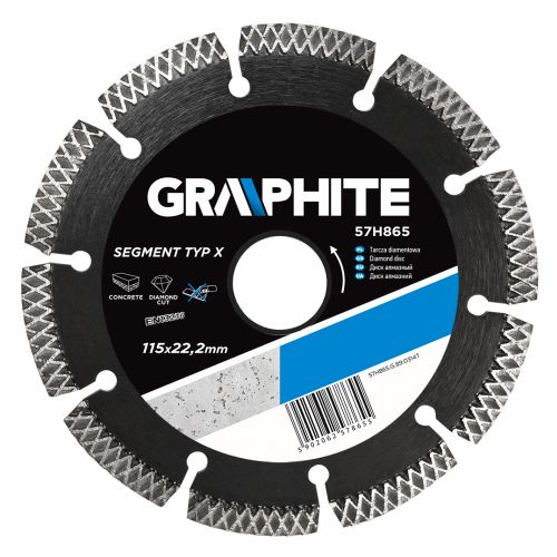 Tarcza diamentowa 115 x 22 mm, segmentowa, spawana laserowo, typ X 57H865 GTX - 57H865__BGH_TGL_U90 - m/23332568/57h865-bgh-tgl-u90.jpg