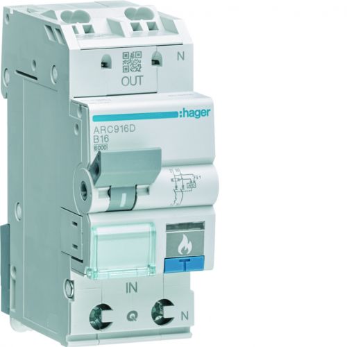 AFDD detektor iskrzeń z członem nadprądowym 1P+N 6kA B 6A - ARC906D - m/23369108/arc906d.jpg