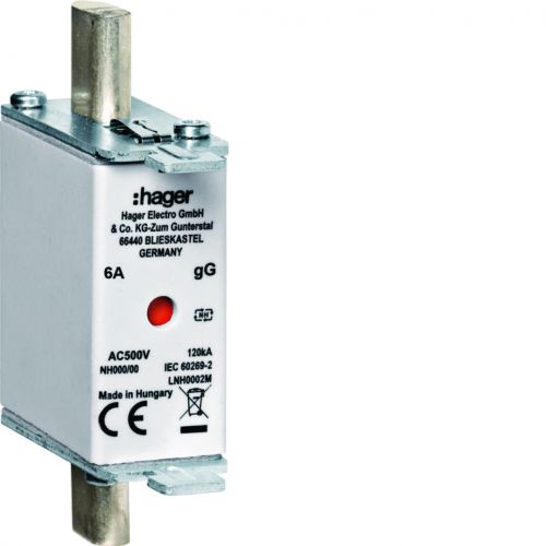 Wkładka bezp. nożowa typ NH000 gG wsk.podwójny 6A 500V - LNH0006M3 - m/23371154/lnh0006m3.jpg