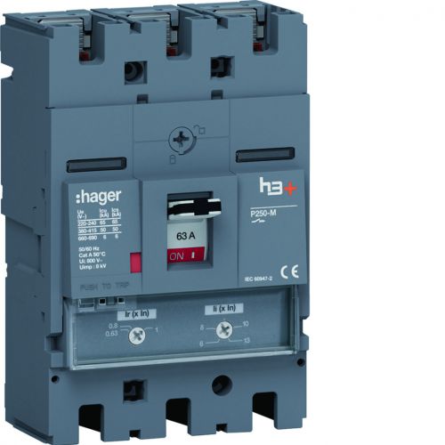 MCCB Wyłącznik mocy h3+ P250 3P 63A 50kA TM - HMT063DR - m/23374000/hmt063dr.jpg