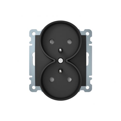 B.Kwadrat Gniazdo podwójne z uziemieniem do ramek 1- lub wielokrotnych, antracyt - 5361878986 - m/23375721/5361878986.jpg
