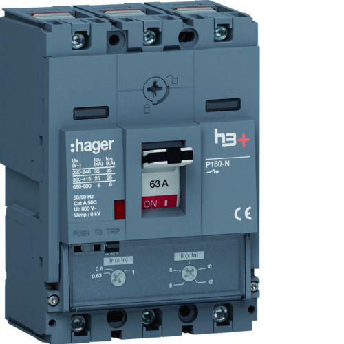 MCCB Wyłącznik mocy h3+ P160 3P 63A 25kA TM - HHS063DC - m/23381626/hhs063dc.jpg