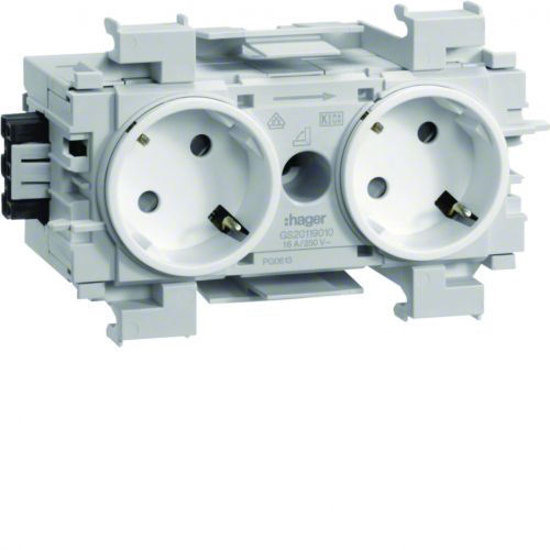 tehalit.WA Gniazdo SCHUKO 2-krotne 45st. WAGO montaż krawędziowy biały - GS20119016 - m/23384215/gs20119016.jpg