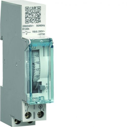Zegar analogowy dobowy z rezerwą chodu 230V 1Z 16A EHN011 HAGER - EHN011 - m/23386251/ehn011.jpg