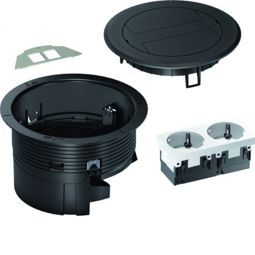tehalit.VE-EE Zestaw pokrywa+puszka R02 2xM45 schuko pł Keyst Typ1 tworzywo cz - BSR02D03 - m/23387384/bsr02d03.jpg
