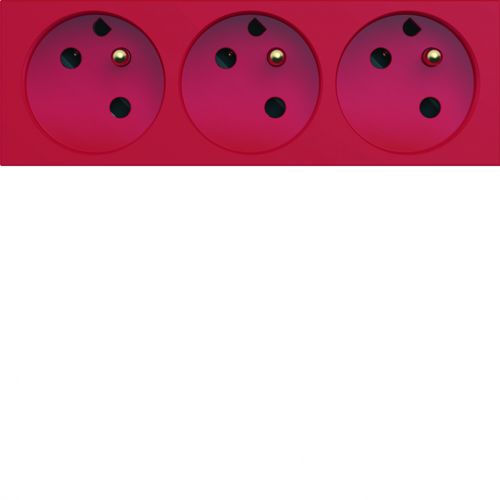 gallery Gniazdo z uziemieniem przelotowe DATA potrójne 3x2P+E 16A 6M czerwony - WXF433 - m/23387727/wxf433.jpg