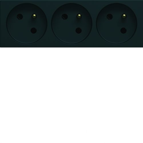 gallery Gniazdo z uziemieniem przelotowe potrójne 3x2P+E 16A 6M czarny - WXF423N - m/23389530/wxf423n.jpg