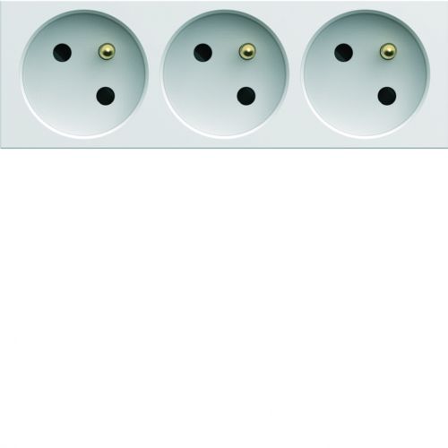 gallery Gniazdo z uziemieniem przelotowe potrójne 3x2P+E 16A 6M biały - WXF423B - m/23389743/wxf423b.jpg