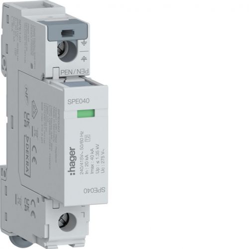 SPD Ogranicznik przepięć T2 1P sieć TNC In=20kA Imax=40kA Up?1,35kV - SPE140 - m/23392543/spe140.jpg