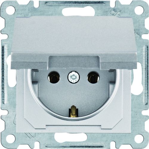 lumina Gniazdo SCHUKO z pokrywą, zaciski wtykowe, srebrny - produkt chwilowo niedostępny na dzień pu - WL1552 - m/23424414/wl1552.jpg