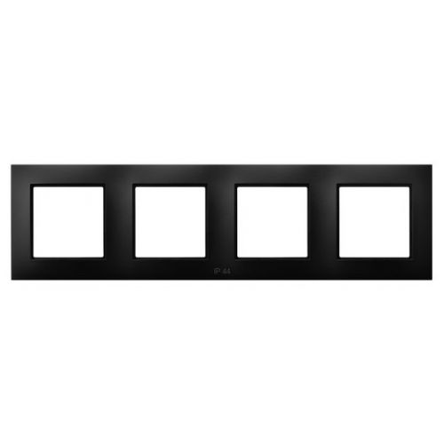 ARIA Ramka poczwórna do łączników IP44 kolor czarny metalik RH-4U/33 OSPEL - rh-4u_33 - m/23614611/rh-4u-33.jpg