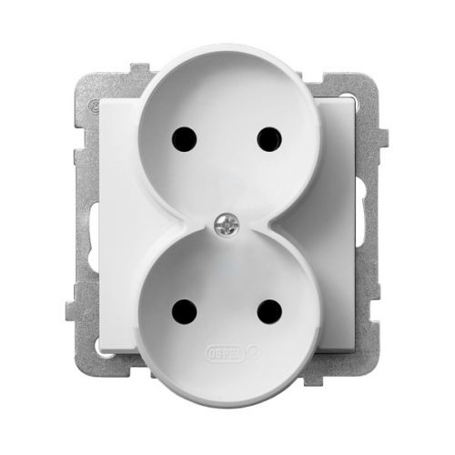 SONATA Gniazdo podwójne moduł bez ramki kolor biały mat GP-2RR/m/75 OSPEL - gp-2rr_m_00 - m/23615855/gp-2rr-m-00.jpg