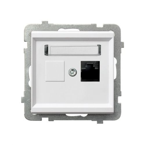 SONATA Gniazdo komputerowe pojedyncze kat. 6 MMC kolor biały GPK-1R/K6/m/00 OSPEL - gpk-1r_k_m_00 - m/23616245/gpk-1r-k-m-00.jpg
