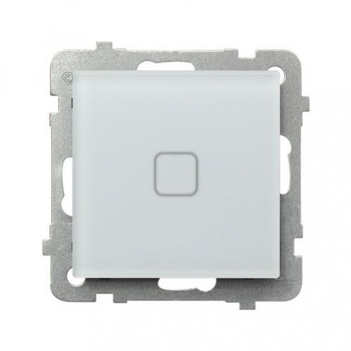 SONATA TOUCH Łącznik dotykowy pojedynczy jednobiegunowy zwierny z podświetleniem kolor białe szkło szronione ŁPD-21RS/m/78 OSPEL - lpd-1rs_m_78 - m/23616265/lpd-1rs-m-78.jpg