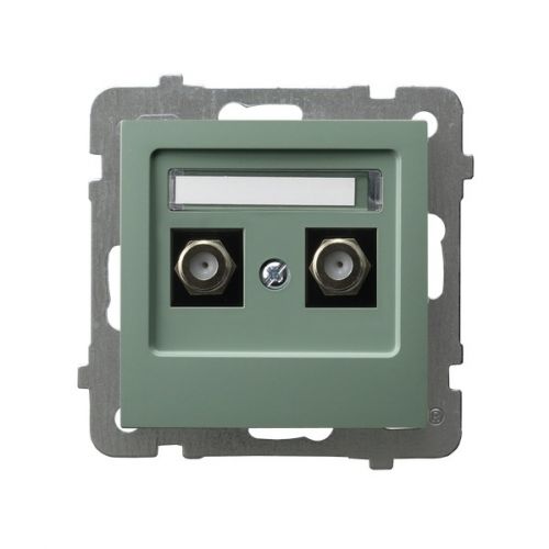 AS Gniazdo antenowe typu F podwójne - kolor zielony mat - gpa-2gf_m_84 - m/23616497/gpa-2gf-m-84.jpg