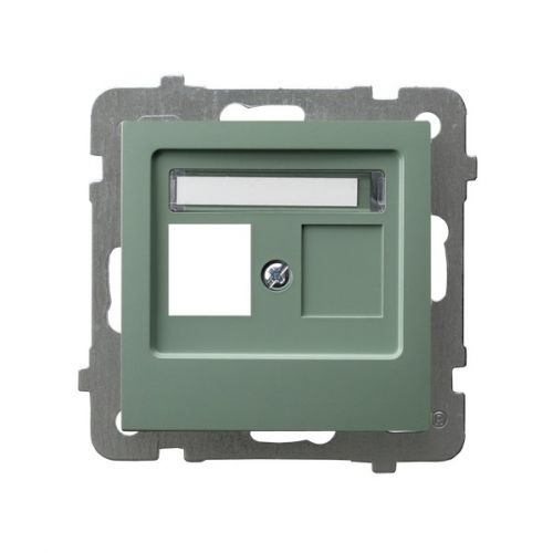 AS Obudowa gniazda pojedynczego typu Keystone prosta - kolor zielony mat - gpk-1g_p_84 - m/23616522/gpk-1g-p-84.jpg