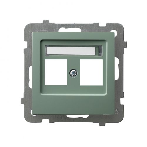 AS Obudowa gniazda podwójnego typu Keystone prosta - kolor zielony mat - gpk-2g_p_84 - m/23616528/gpk-2g-p-84.jpg