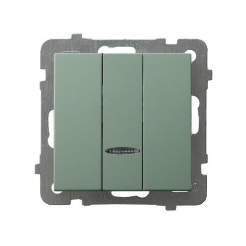 AS Łącznik potrójny z podświetleniem niebieskim - kolor zielony mat - lp-13gs_m_84 - m/23616550/lp-13gs-m-84.jpg