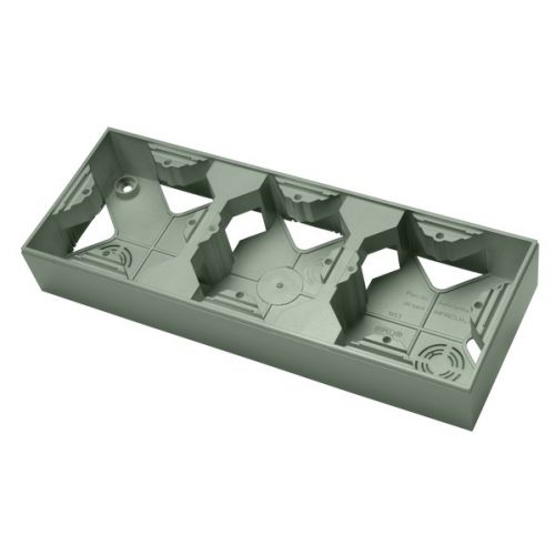 Puszka instalacyjna do serii As potrójna - kolor zielony mat - pnp-3g_84 - m/23616606/pnp-3g-84.jpg