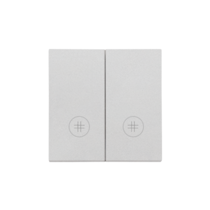 Simon 55 Klawisz podwójny z oczkami z piktogramami krzyżowymi do: SW7/2L2M Aluminium mat TKW7/2L2/143 KONTAKT - img_8611 - m/23617096/img-8611.png