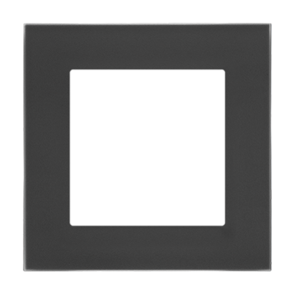 Simon 55 Ramka pojedyncza 1-krotna Nature Szkło mrożone czarne TRN1/179 KONTAKT - img_8268 - m/23629645/img-8268.png