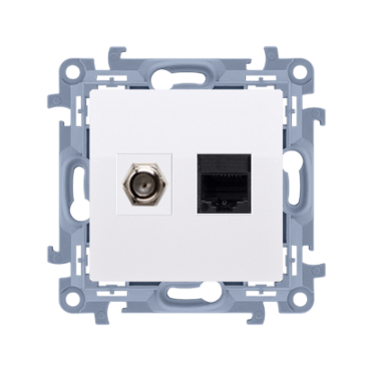 Simon 10 Gniazdo antenowe typu F + RJ45 kat.5e biały CASFRJ455.01/11 KONTAKT - img_3685 - m/23632478/img-3685.png