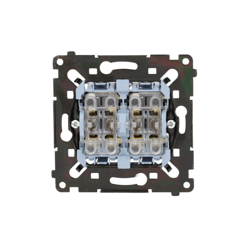 SIMON 55 Łącznik krzyżowy podwójny szybkozłącza czarna rama montażowa KONTAKT - img_8738 - m/23641605/img-8738.png