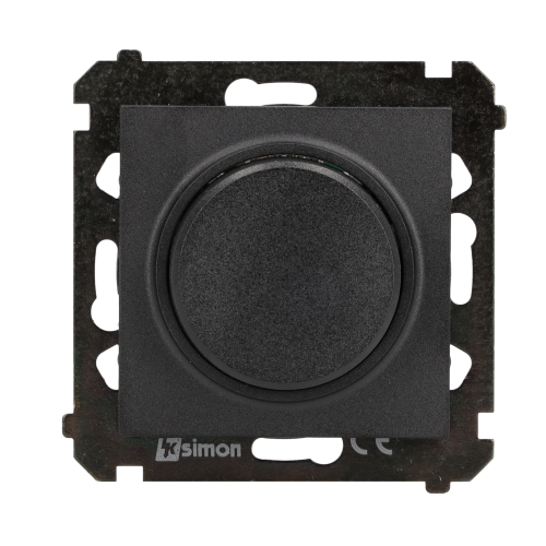SIMON 55 Ściemniacz obrotowy do LED ściemnialnych 230V 2–200 W Czarny mat TES9L.01/149 KONTAKT - img_9119 - m/23641771/img-9119.png