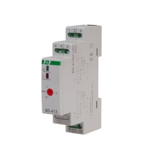Przekaźnik bistabilny z wyłącznikiem czasowym z pamięcią na szynę DIN 160A/20ms F&F - BIS-413M-LED-etim-1 - m/23666823/bis-413m-led-etim-1.jpeg