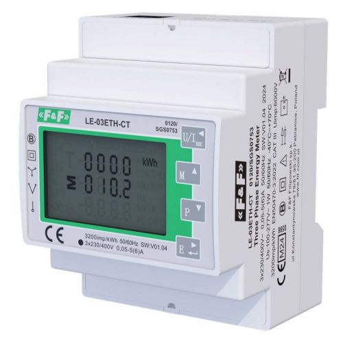 Licznik 3-fazowy przekładnikowy z wyjściem Ethernet MID F&F - LE-03ETH-CT-etim-1 - m/23669572/le-03eth-ct-etim-1.jpg