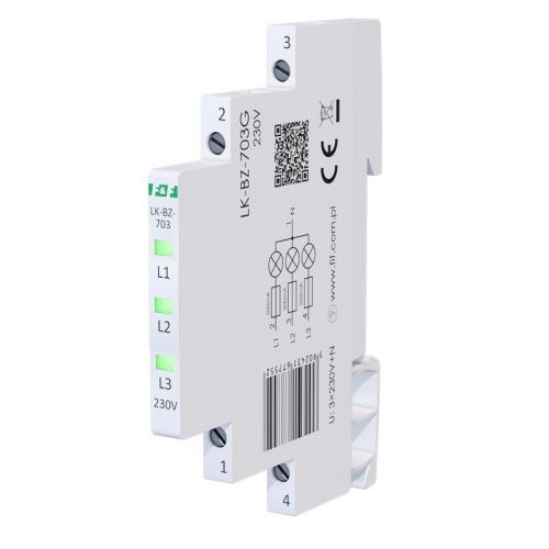 Lampka kontrolna zasilania z zabezpieczeniem 1/3S 3xLED ZIELONA F&F - LK-BZ-703G-etim-1 - m/23669669/lk-bz-703g-etim-1.jpg