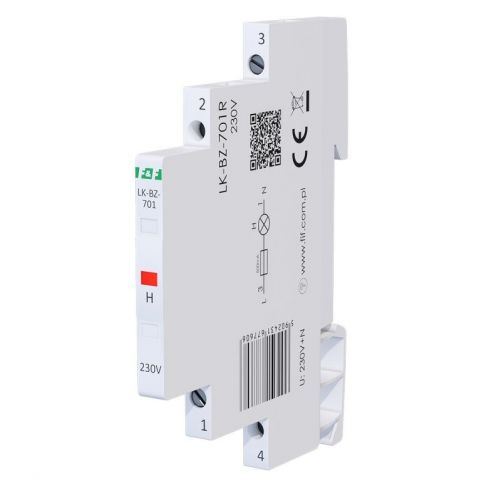 Lampka kontrolna zasilania z zabezpieczeniem 1/3S 1xLED CZERWONA F&F - LK-BZ-701R-etim-1 - m/23669699/lk-bz-701r-etim-1.jpg