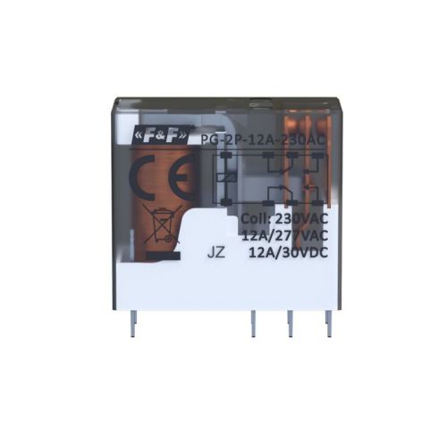 Przekaźnik 2xNO/NC obciążalność (na kanał) 12A/277V AC lub 12A/30V DC napięcie zasilania cewki 230 F - gpk-2p-m-230ac - m/23678357/gpk-2p-m-230ac.jpg