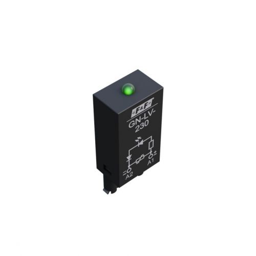 Moduł przeciwprzepięciowy z diodą LED do przekaźników z cewką 230V AC F&F - GN-LV-230_b - m/23678361/gn-lv-230-b.jpg