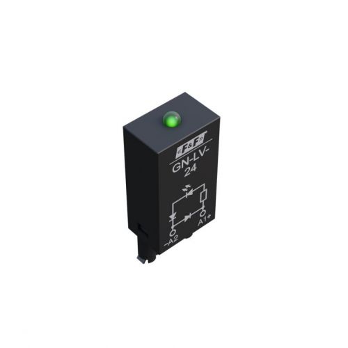 Moduł przeciwprzepięciowy z diodą LED do przekaźników z cewką 24V DC F&F - GN-LV-24_b - m/23678362/gn-lv-24-b.jpg