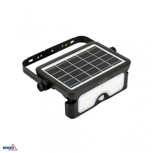 NAŚWIETLACZ LAMPA SOLARNA LED 3 barwy świecenia SOLEN 7W 900lm 3000/4000/6000K IP65 CZARNY Czujnik r - SON-007BL-CCT-PIR_1_BEMKO - m/23733428/son-007bl-cct-pir-1-bemko.jpg