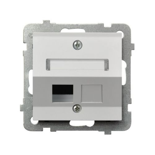 SONATA Obudowa gniazda pojedynczego typu Keystone skośna kolor biały mat GPK-1RS/p/75 OSPEL - gpk-1rs_p_00 - m/24254066/gpk-1rs-p-00.jpg