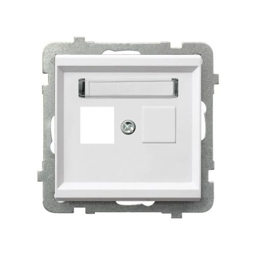 SONATA Obudowa gniazda pojedynczego typu Keystone prosta kolor biały mat GPK-1R/p/75 OSPEL - gpk-1r_p_00 - m/24348763/gpk-1r-p-00.jpg