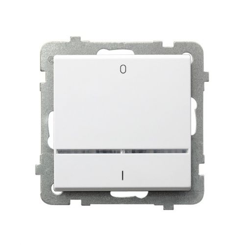 SONATA Łącznik dwubiegunowy z podświetleniem niebieskim kolor biały mat ŁP-11RS/m/75 OSPEL - lp-11rs_m_00 - m/24348785/lp-11rs-m-00.jpg