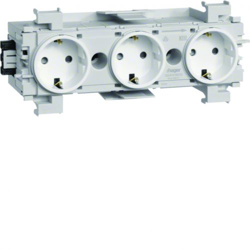 tehalit.WA Gniazdo SCHUKO 3-krotne połączenie WAGO montaż krawędziowy biały - GS30019016 - m/24713081/gs30019016.jpg