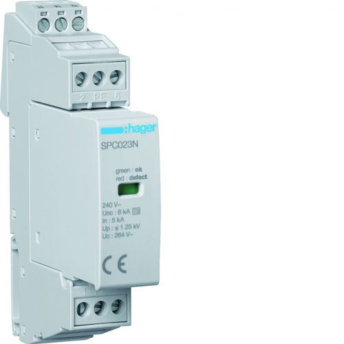 SPD T3 2P sieć TN-S In=3kA Up?1,25kV styk - SPC203N - m/24715914/spc203n.jpg