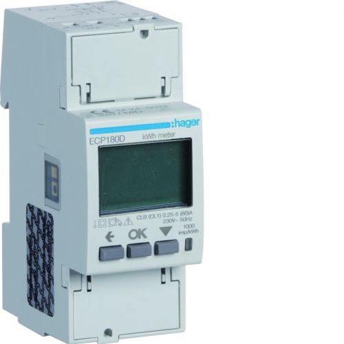 agardio.measure Licznik energii elektrycznej 1-fazowy, 80A 2M, wyjście imp., MID - ECP180D - m/24717832/ecp180d.jpg