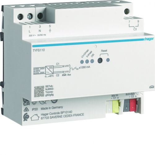 KNX e/s Zasilacz KNX 1 x 30V KNX DC 1 x 30V DC, 1280 mA - TYFS110 - m/24778324/tyfs110.jpg