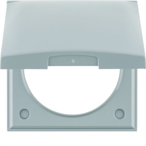 Integro Flow Ramka 1-krotna z pokrywą, szary - 918282507 - m/24781051/918282507.jpg