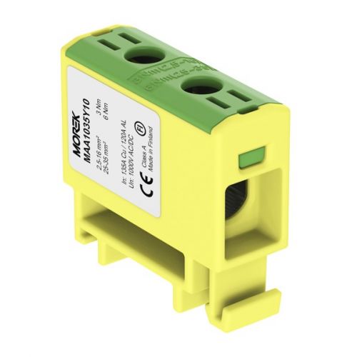 Złączka szynowa OTL35 kolor żółto-zielony 1xAl/Cu 2,5-35mm² 1000V MOREK - maa1035y10.jpg