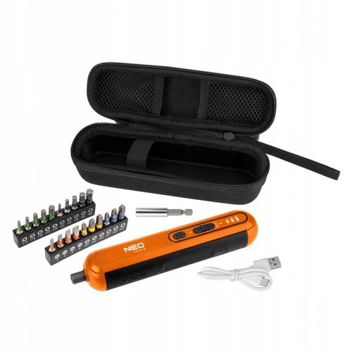 Wkrętak akumulatorowy 4V Li-Ion USB-C 04-199 NEO TOOLS - neo-tools-wkretak-akumulatorowy-srubokret-4v-usb-c-zestaw-bitow-etui-marka-neo-tools.jpg