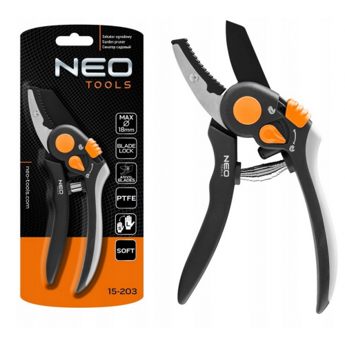 Sekator ogrodowy kowadełkowy 200 mm 18 mm regulowany 15-203 NEO TOOLS GTX - nozyce.png